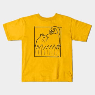 Badly Drawn Lucky cat Kids T-Shirt